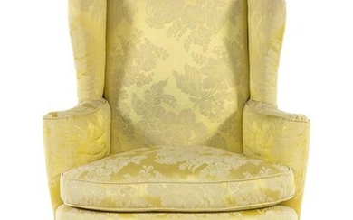 A Queen Anne Walnut Wing Chair