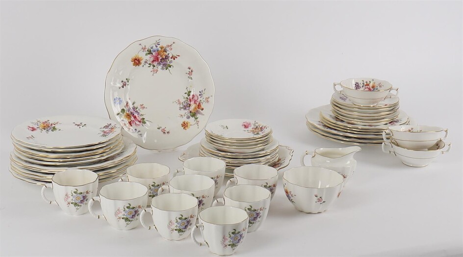A Royal Crown Derby china mixed part service