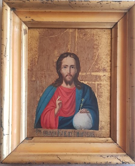A Russian Icon of Christ Pantocrator, begining of 20th century.