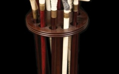 A SPECIAL COLLECTION OF 11 WALKING STICKS