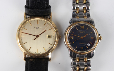 A Tissot Le Locle 18ct gold circular cased gentleman's wristwatch, Ref. 6667330, with quartz mo