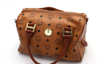 NOT SOLD. A "Vintage Boston" bag made of brown monogram leather with brown leather trimmings,...
