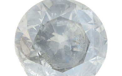 A brilliant-cut 'fancy light grey' diamond, weighing 1.07cts.