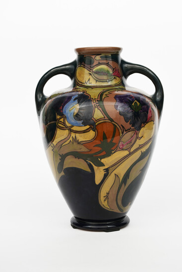 A large Gouda Pottery earthenware vase