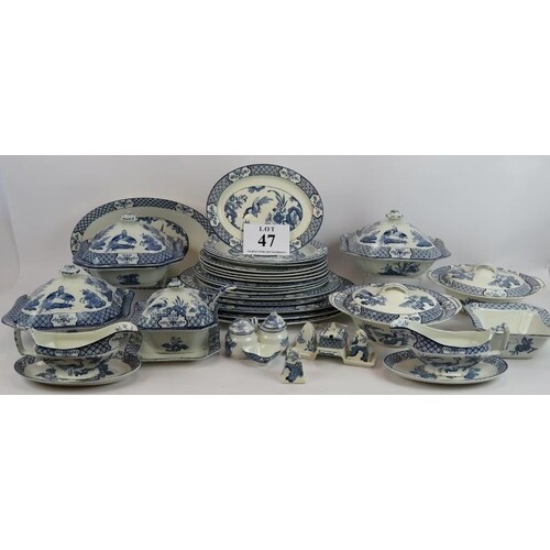 A large quantity of Wood & Sons Yuan Ware serving ware inclu...