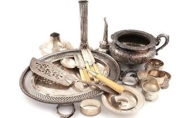 λA mixed lot, comprising silver items: an Armada...