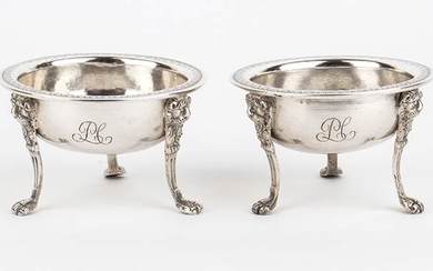 A pair of Italian silver 833/1000 salt cellars - Naples...
