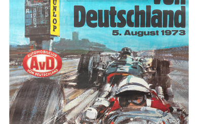 A poster for the German Grand Prix 1973