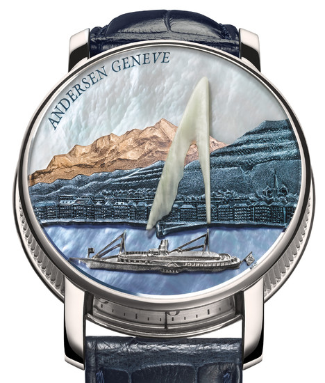 ANDERSEN GENÈVE ''MONTRE À TACT” ONLY WATCH 2019 ''PIÈCE UNIQUE'' TRIBUTE TO CRAFTSMANSHIP ANDERSEN Genève presents its first ever “Montre à Tact” without a time window on the dial. Craftsmen can master their art to the edge on the full surface of...