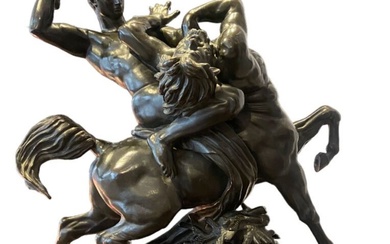 ANTOINE-LOUIS BARYE (1795-1875) Thésée combattant le centaure Biénor ou Le Lapithe et le Centaure ou...