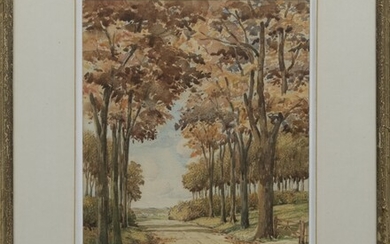AUTUMN, A WATERCOLOUR BY WILFRED CRAWFORD APPLEBY