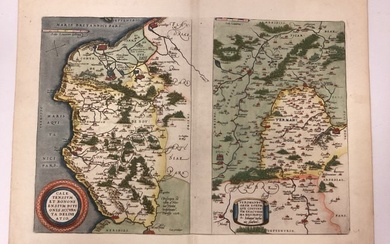 Abraham Ortelius 17thC Map Of France