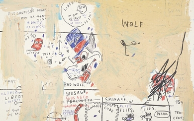 After Jean-Michel Basquiat, Wolf Sausage