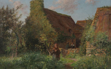 Aloysius O'Kelly (1853-1936), A Breton Garden