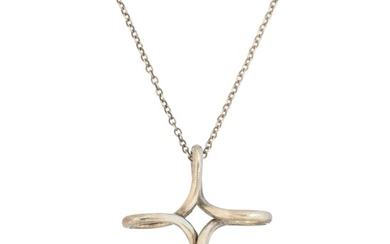 An 'Infinity Cross' pendant by Elsa Peretti for Tiffany & Co.