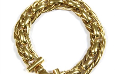 An Italian 9ct gold bracelet