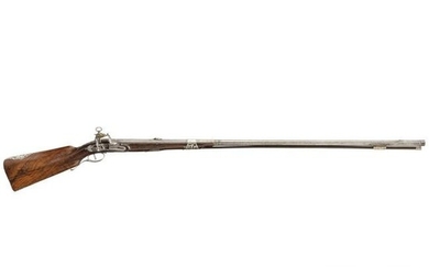 An Italian silver-mounted deluxe miquelet rifle, circa