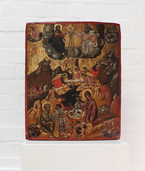 An icon of the Nativity