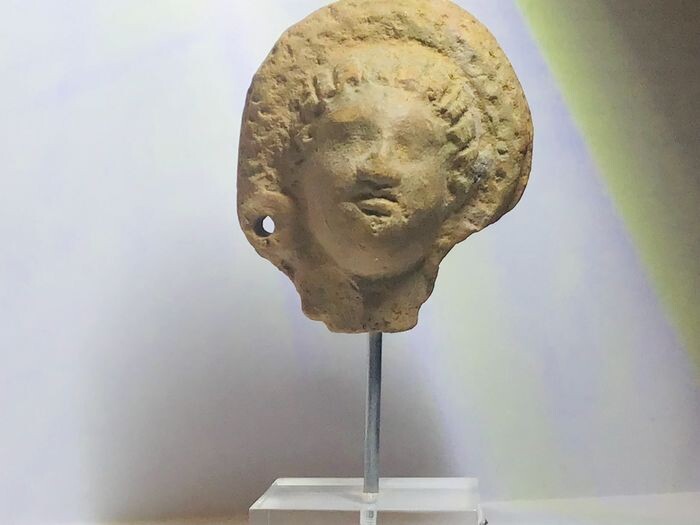Ancient Greek Ceramic head - 47×41×37 mm - (1)