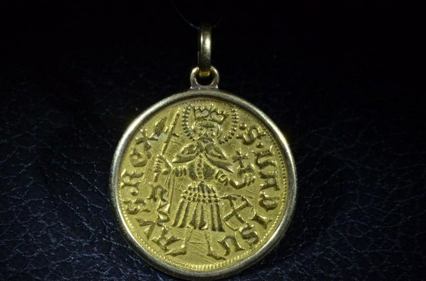 Ancient Hungarian Gold Gold Pendant Circa 1450-1490