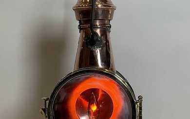 Antique Marine Signal Lantern by Charles Picard