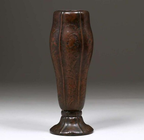 Arts & Crafts Hammered Copper Cane Stand c1905