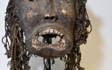 Assumed African. Ancient Gruesome Mask