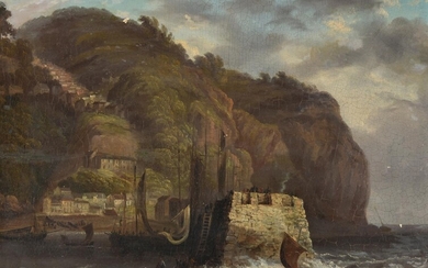 Attributed to Thomas Luny (British 1759-1837) , Clovelly