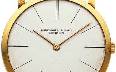 Audemars Piguet, Ultra-Thin 18k Yellow Gold Wristwatch Circa 1950's...