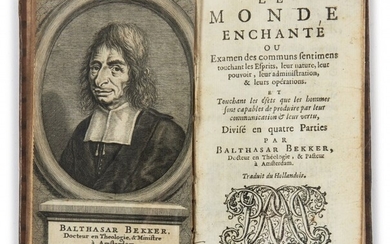 BEKKER (Balthasar) Le Monde enchanté.
