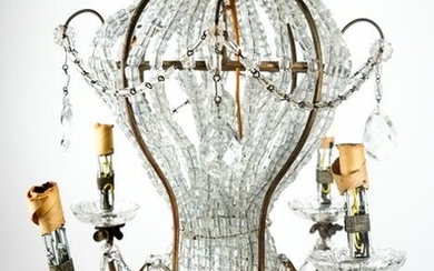 Beaded and Crystal "Hot Air Balloon" Chandelier