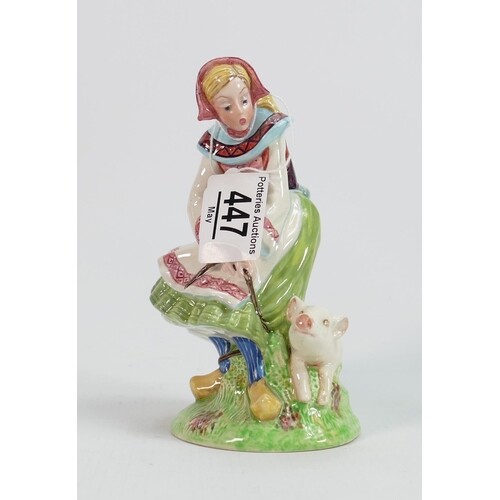 Beswick figure of a lady with pig 1230
