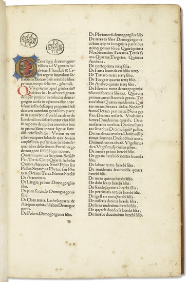 Boccaccio's Genealogiae deorum