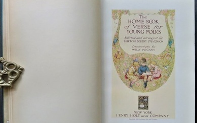 Book of Verse for Young Folks, 1st/1st US Ed. 1915, illustrated by Willy Pogany