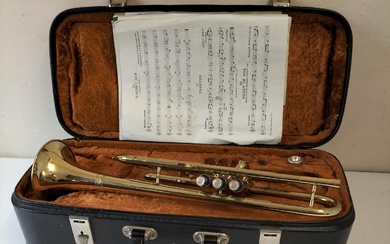 Boosey and Hawkes Trumpet in Carrying Case.