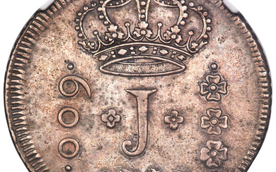Brazil: , Jose I 600 Reis 1754-R AU Details (Tooled) NGC,...