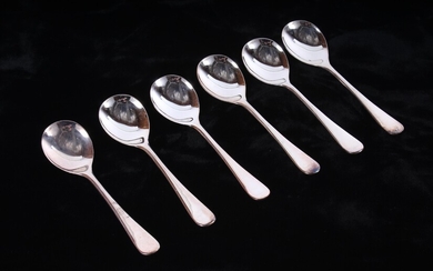 British Airways Atkinson Silver Plated Demitasse Spoons Lot Of Six
