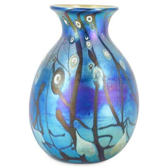 Carl Radke Murrini Aurene Art Glass Vase