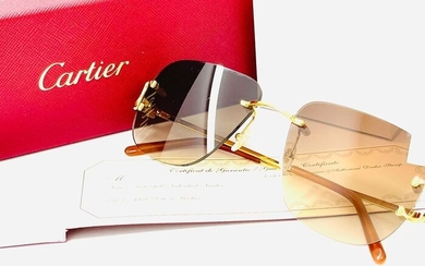 Cartier - Piccadilly Gold C Decor CT0092O - Sunglasses