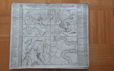 Celestial Map, Map - Sky map; Johann Gabriel Doppelmayr - Globi coelestis in Tabulas Planas Pars III - 1721-1750