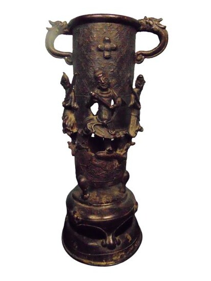 Censer holder, Ming period (1) - Bronze - Censer tools holder - China - Ming Dynasty (1368-1644)