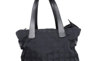Chanel Tote Bag New Nylon Black Ladies