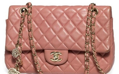 Chanel, a 2.55 pink lambskin bag