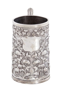Chinese Export silver mug, Wang Hing & Co