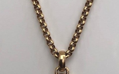 Chopard 18 kt. Yellow gold necklace with pendant approx
