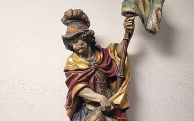 Christian objects - Saint Florian beautiful - Baroque - Wood - 1960-1970