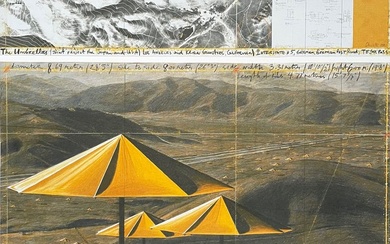 Christo (after) - The Umbrellas (USA) - Achenbach licensed print