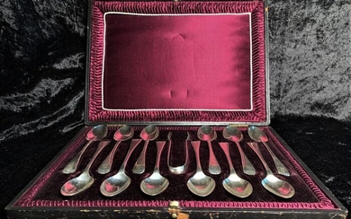 Coffee set, Coffee set for 12, Pastry/ cake set, Spoons, Tea set, Tea set for 12, Tea Spoons (13) - Silver