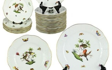 Collection of Herend Hungary "Rothschild" Plates