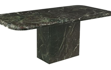 Contemporary Amalgamated Marble Dining Table